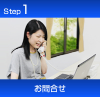 買取の流れ　ステップ１お問合せ